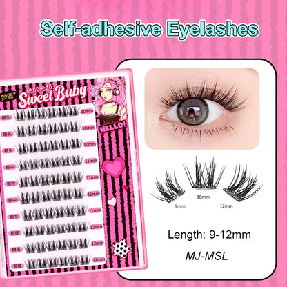 Self Adhesive Cluster Lashes for Effortless Application - Smarsty