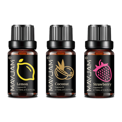 MAYJAM Fruit Essential Oil 10ml Cherry Banana Papaya Grape Litchi Guava Kiwifruit Pear Fig Fragrance Oil for Diffuser Candle - Smarsty