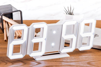 3D LED Digital Alarm Clock with Date and Temperature - Smarsty