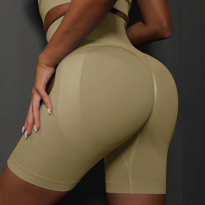 Yoga Shorts Women Sports Shorts Seamless Gym Workout Shorts High Waist Push Up Fitness Sports Shorts Cycling Shorts - Smarsty