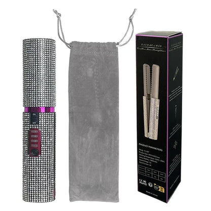 2 in 1 Wireless Hair Straightener and Curler Brush - Smarsty