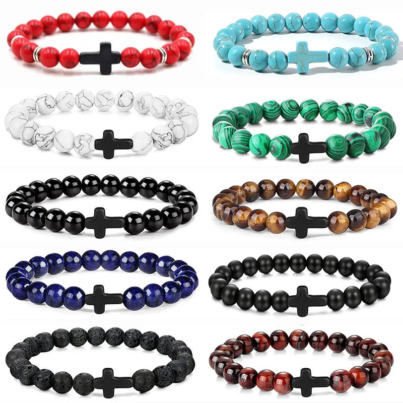 Natural Stone Beads Meditation Bracelet for Yoga - Smarsty