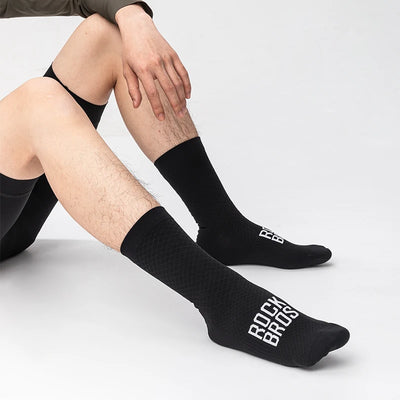 ROCKBROS Cycling Socks Soothing Sport Socks Shock Absorbing Bike Socks Breathable Fabric High Elastic Outdoor Socks A pair - Smarsty