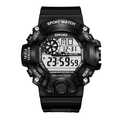 Men's Waterproof Sports Watch with Luminous Display and Alarm - Smarsty