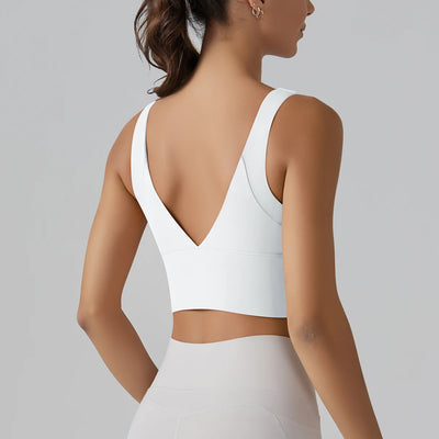 Yoga Bra Underwear Women Summer Shockproof Bra Beautiful Back Sports Running External Wear Training Fitness Yoga Tank Top Bra - Smarsty
