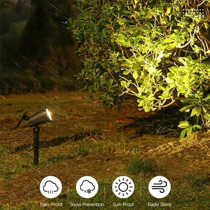 Adjustable LED Solar Spotlights for Outdoor Garden Lighting - Smarsty