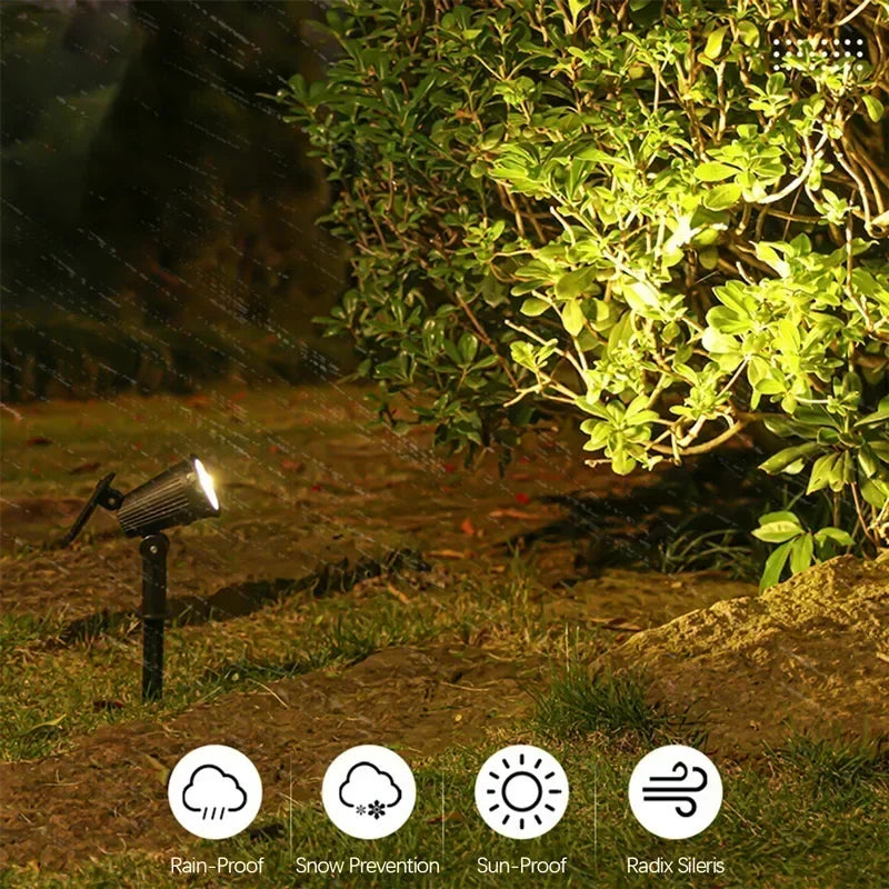 Adjustable LED Solar Spotlights for Outdoor Garden Lighting - Smarsty