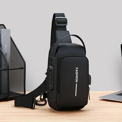 Durable Oxford Sling Bag With Crossbody Phone Pocket - Smarsty
