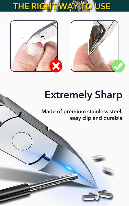 Professional Stainless Steel Toe Nail Clipper for Ingrown Nails - Smarsty