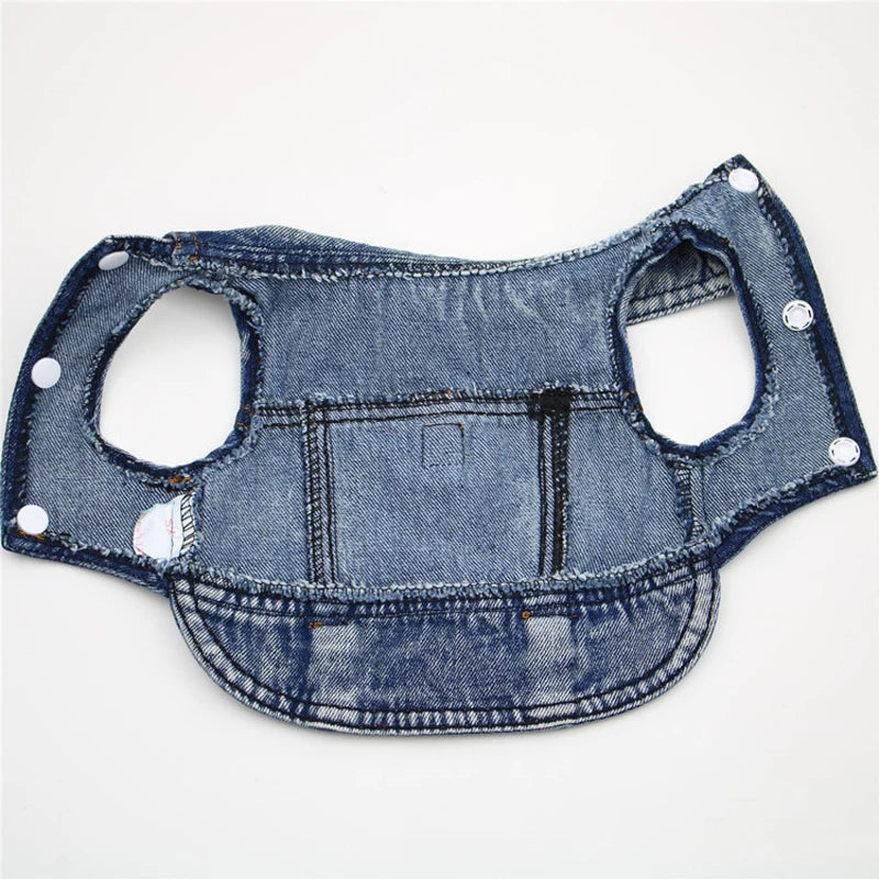 Dog Jeans Jacket for Small Dogs and Cats - Smarsty