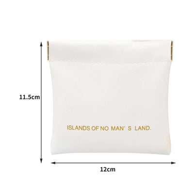 Pu Makeup Bag Storage Bags Shrapnel Bag Automatic Closing Data Cable Headphone Storage Bag Red Envelope Coin Purse Waterproof - Smarsty