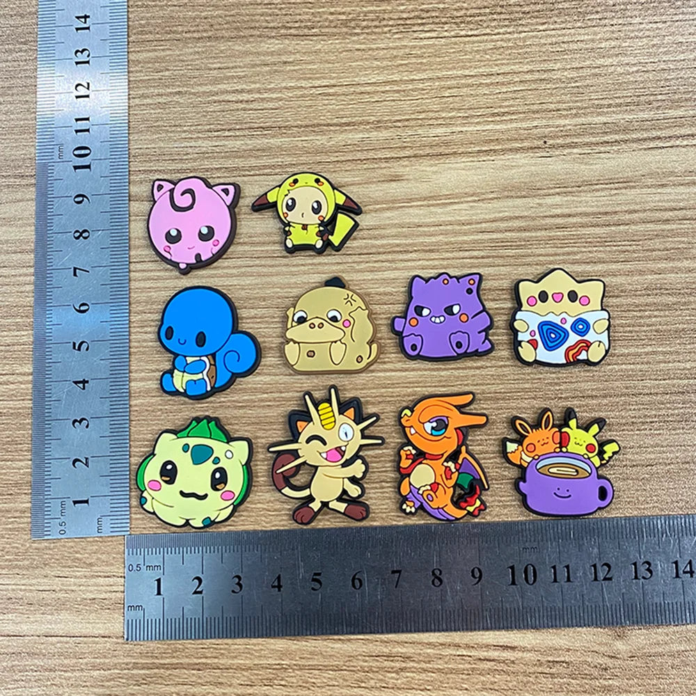 VC Decoration Buckle DinMINISO Pokemon Shoe Charms Posaur Sandals Accessories Male and Female Children Gifts
