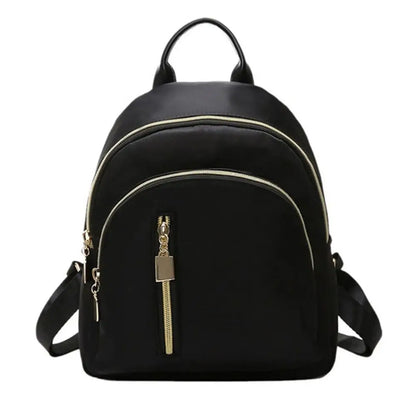 Women's Multi-Function Fashion Girl Oxford Daypack Travel Cute Mini Backpack Men Shoulder Bag Black Purse Hot - Smarsty