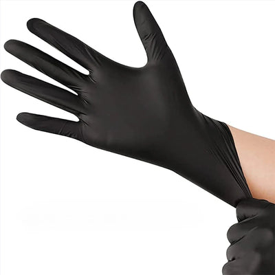 100/50/20PCS Black Nitrile Gloves Thickened Disposable Gloves for Cleaning Hairdressing  Waterproof Dishwashing Tattoo Gloves - Smarsty