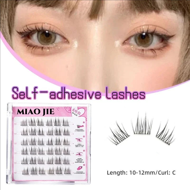 Miaojie No-Glue False Eyelashes for Easy Application - Smarsty
