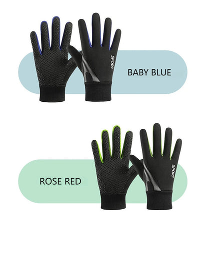 NOFOXO Winter Kids Warm Gloves Water-resistant Sports Gloves Thick Plush Lining Cold Weather Childrens Cycling Gloves Boys Girls