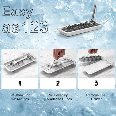 Stainless Steel Ice Cube Tray for Efficient Drink Cooling - Smarsty