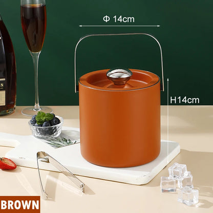 Portable Stainless Steel Ice Bucket for Outdoor Parties - Smarsty
