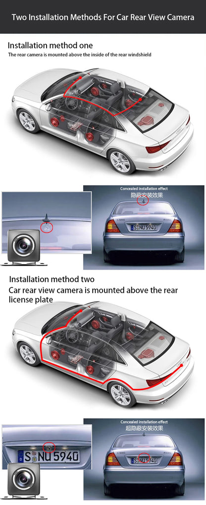 Three Channel Dash Cam 1080P With Three Lenses For Cars - Smarsty