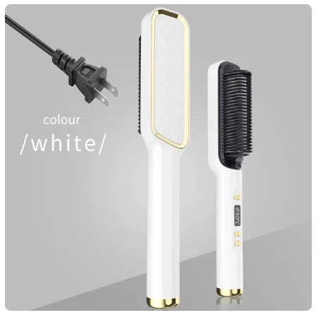Electric Hot Comb Quick Hair Straightener with Anti-Scalding Feature - Smarsty