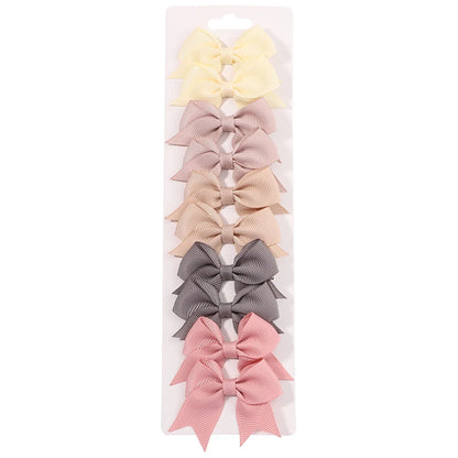 Handmade Kids Bow Hair Clips Set Soft Comfortable Durable - Smarsty