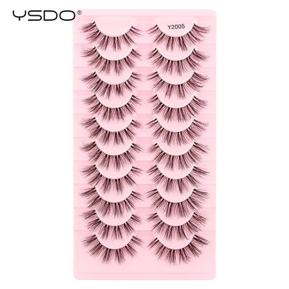 YSDO Natural Full Cat Eye False Eyelashes 3D Effect - Smarsty