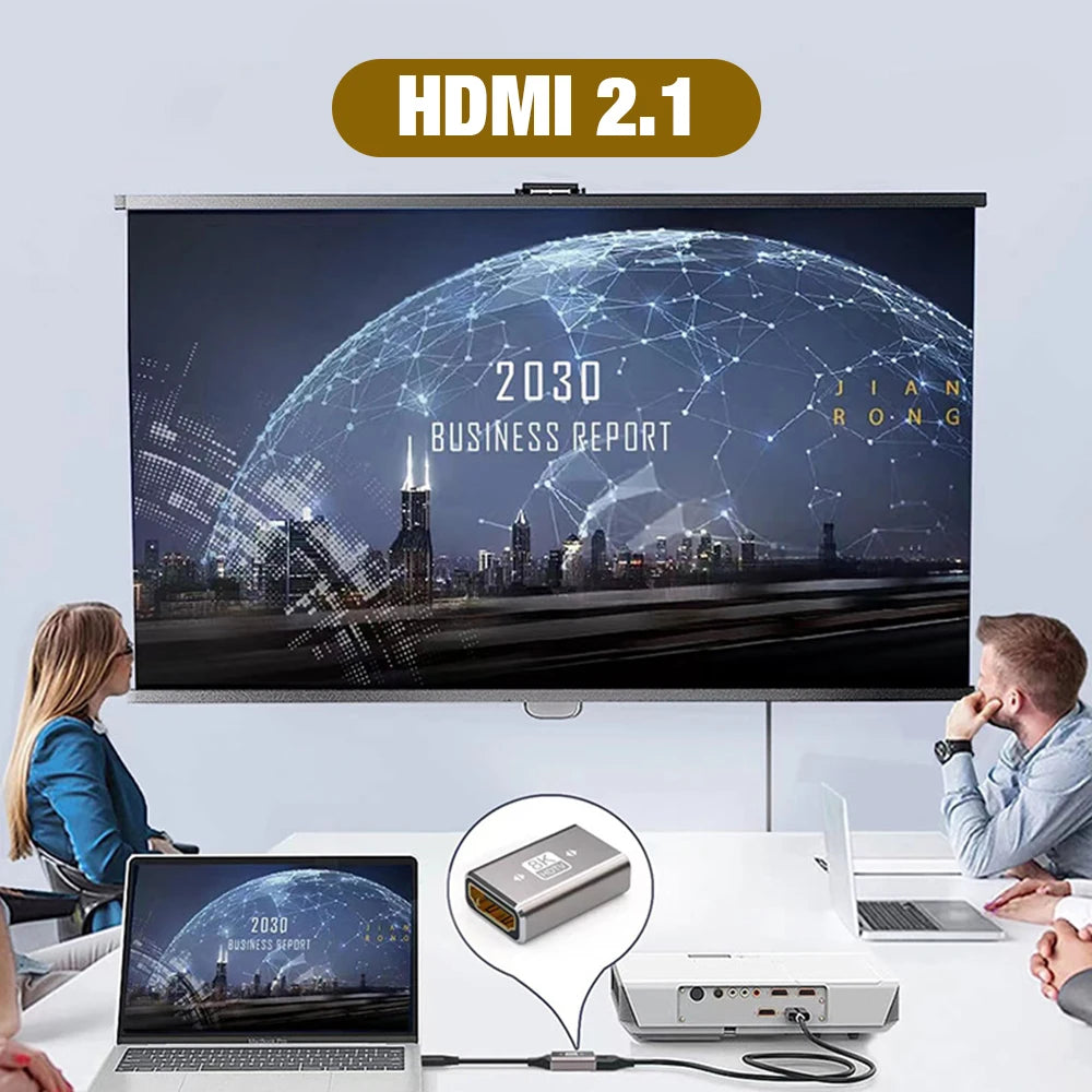 8K HDMI 2.1 Right Angle Cable for Easy Connections - Smarsty