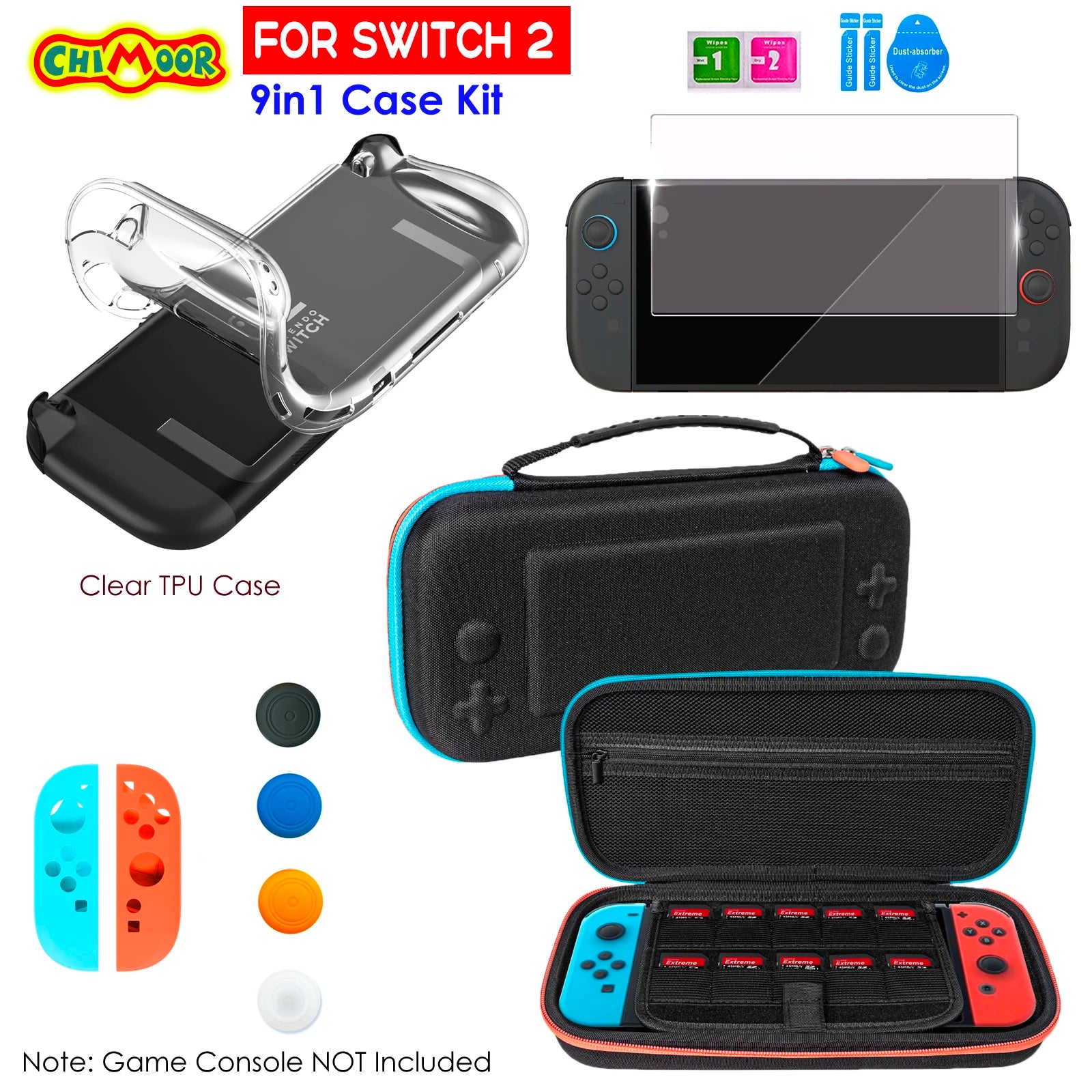 Protective Case for Nintendo Switch 2 with Ergonomic Grip - Smarsty