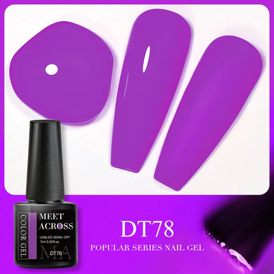 Pink Dried Flower Gel Nail Polish for Fairy Nail Art - Smarsty