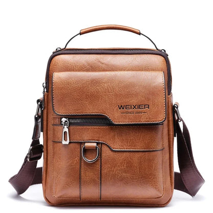Mens PU Leather Shoulder Bag Crossbody for Travel Everyday - Smarsty