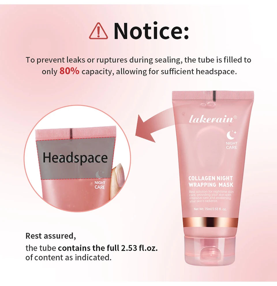 Collagen Wrapping Mask And Brush Set Rejuvenation Moisturize Brightening Korean Face Mask Make Glowy Skin Elasticity Facial Mask - Smarsty
