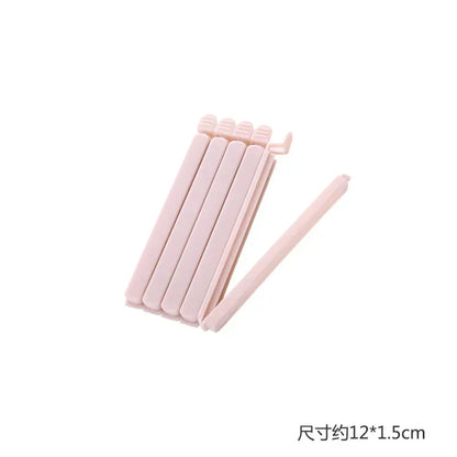 10PCS Bag Clips Food Snack Sealing Clip12/15.5cm Portable Kitchen Storage Accessories Tool Elastic Buckle Package Bag Clamp 2025