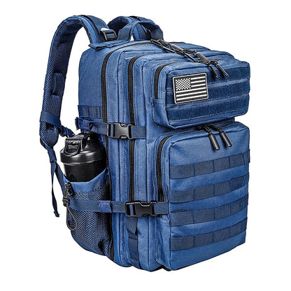 LHI 45L Tactical Backpack for Men and Women Large Athlete Gym Bag Outdoor Sports Hiking Survival Rucksack with Bottle Holder - Smarsty