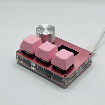 Magnetic Pink Rapid Trigger Hall Switch Keyboard With Knob - Smarsty