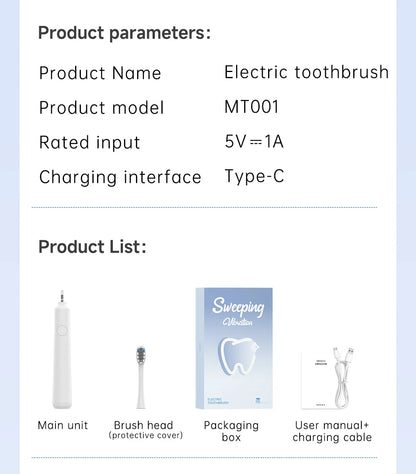 DOCO Sonic Electric Toothbrush With Smart Whitening Features - Smarsty