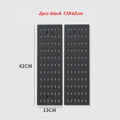 Punch-free Hole Board Vertical Desktop Wall Hanging Office Desk Storage Shelf Reading Room Desktop kitchen Bathroom Storage Rack by Smarsty