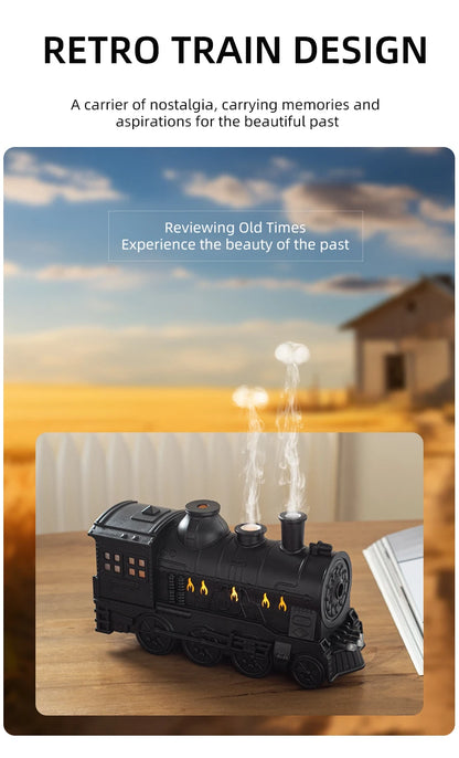 Ship Train Shape Ultrasonic Humidifier With Colorful Lights - Smarsty