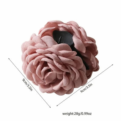16 Color Rose Flower Hair Claw Clips Medium Secure Grip - Smarsty
