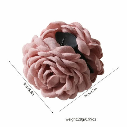 16 Color Rose Flower Hair Claw Clips Medium Secure Grip - Smarsty