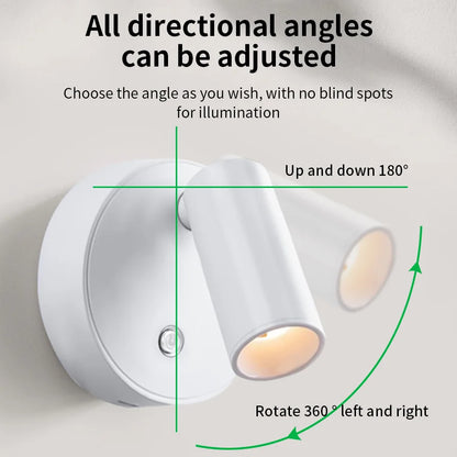 Wireless USB Rechargeable LED Magnetic Wall Light - Smarsty