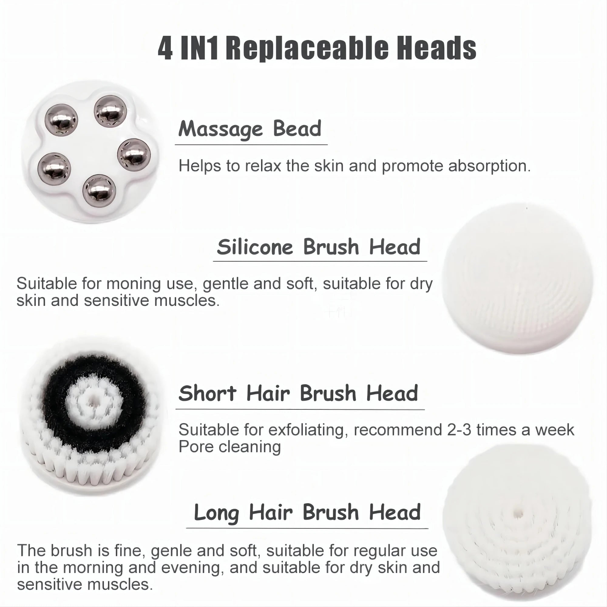 Electric Facial Cleansing Brush with Sonic Technology - Smarsty