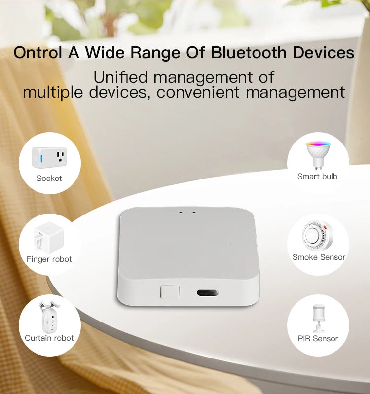Tuya Bluetooth Gateway Hub for Smart Home Control - Smarsty