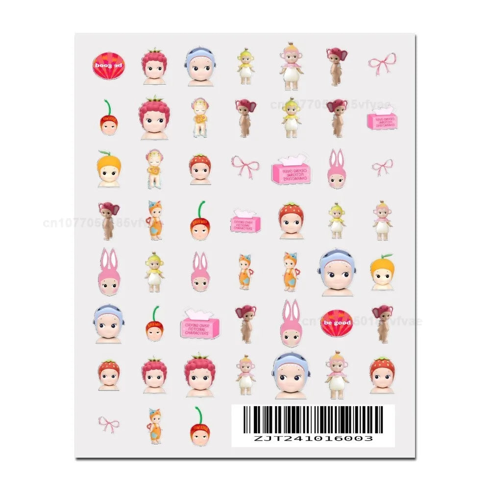 3D Kawaii Cartoon Nail Art Stickers for Manicure - Smarsty