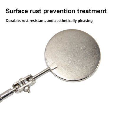 50mm Detection folding mirror 360° rotating reflector universal auto repair tool accessory telescopic bottom inspection mirror - Smarsty