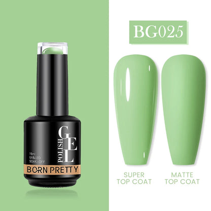 Born Pretty Milky Pink Rubber Base Gel Polish 15ml Self Leveling Formula - Smarsty