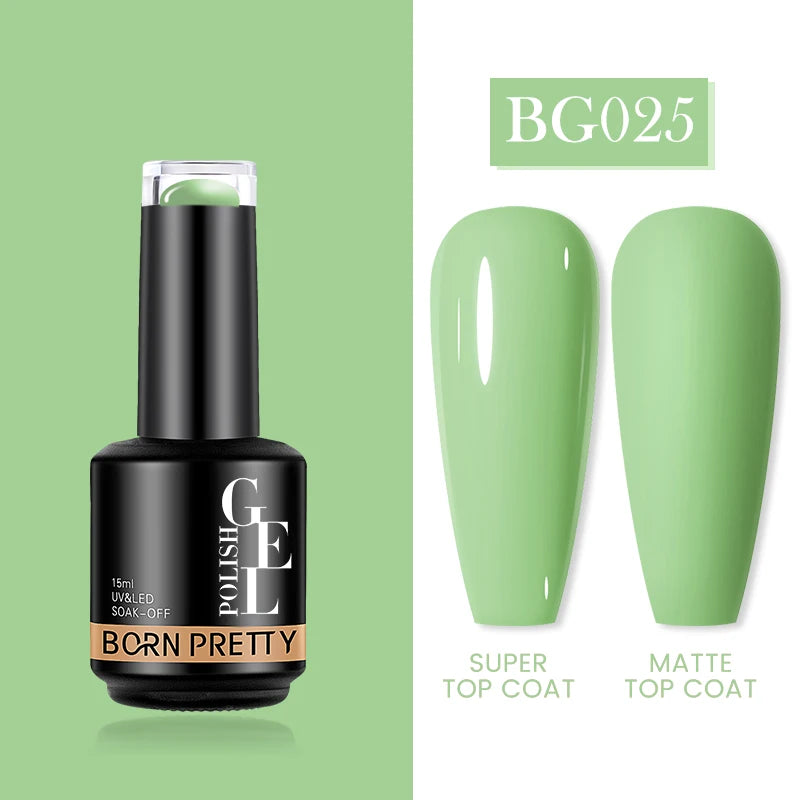 Born Pretty Milky Pink Rubber Base Gel Polish 15ml Self Leveling Formula - Smarsty