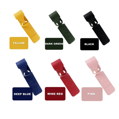 1PC PU Leather Luggage Tag Creative Baggage Suitcase Identifier ID Addres Holder Boarding Tags Portable Label Travel Accessories - Smarsty
