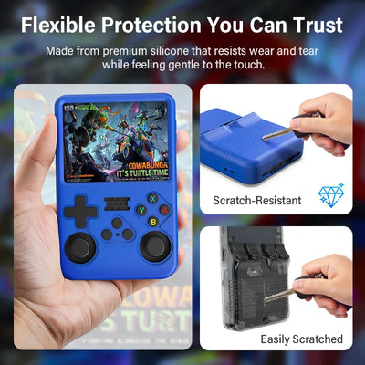 Color Silicone Case for R36S Game Console with Anti-Scratch Protection - Smarsty