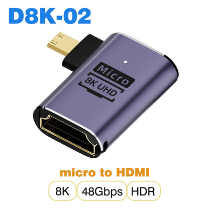 UGOURD HDMI 2.1 Cable Adapter for 8K 60Hz Support - Smarsty