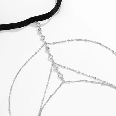 Boho Crystal Leg Chain Body Jewelry for Women - Smarsty